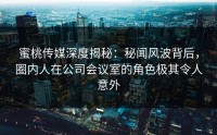 蜜桃传媒深度揭秘：秘闻风波背后，圈内人在公司会议室的角色极其令人意外